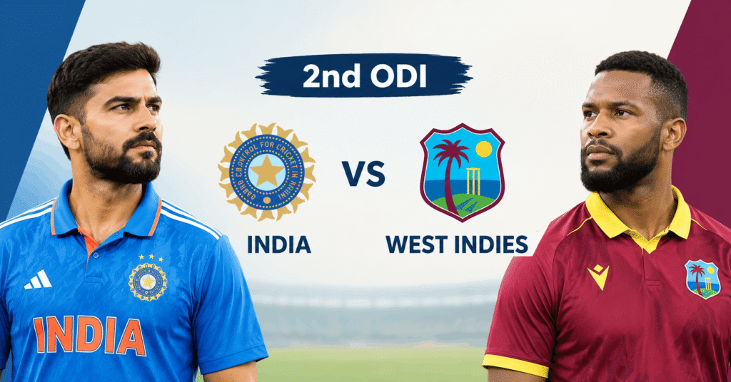 India vs West Indies 2nd ODI 2026: Guwahati Match Preview, Team News & Key Players
