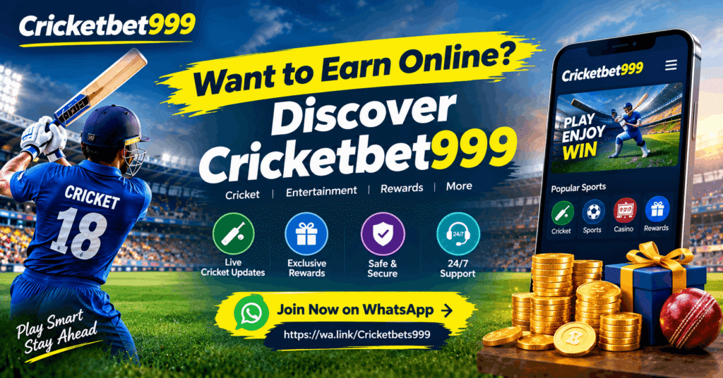 Want to Earn Online? Discover Cricketbet999