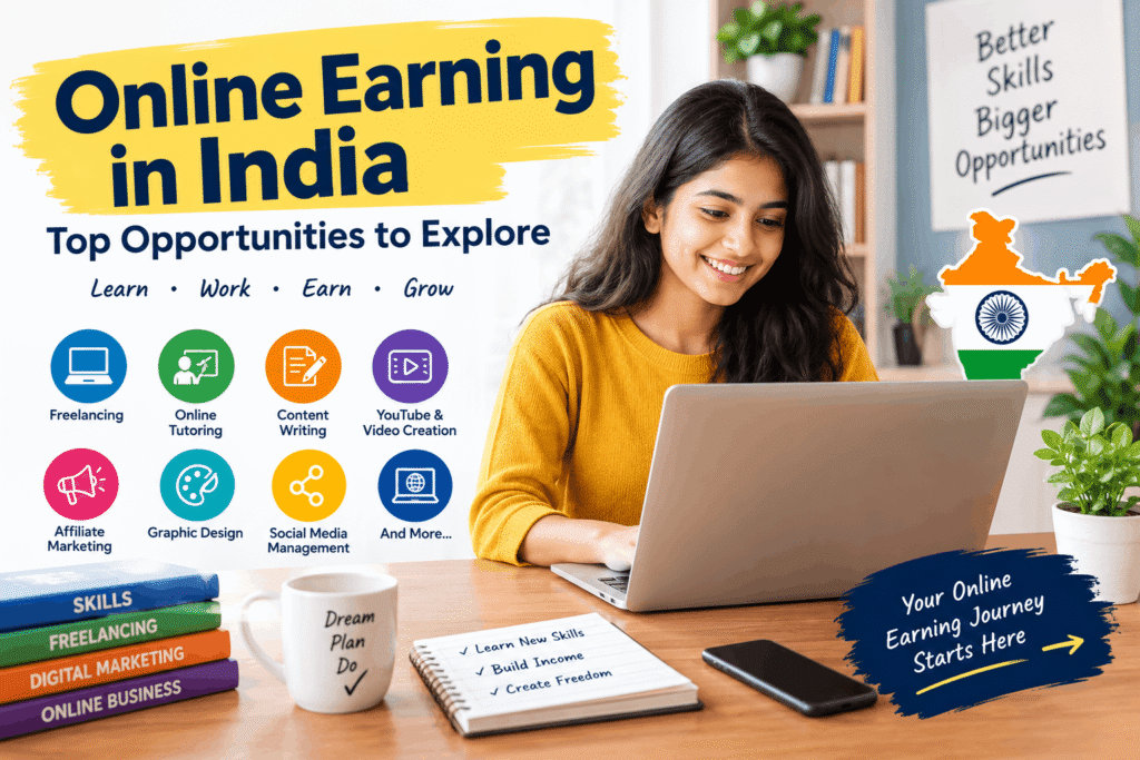Online Earning in India: Top Opportunities to Explore