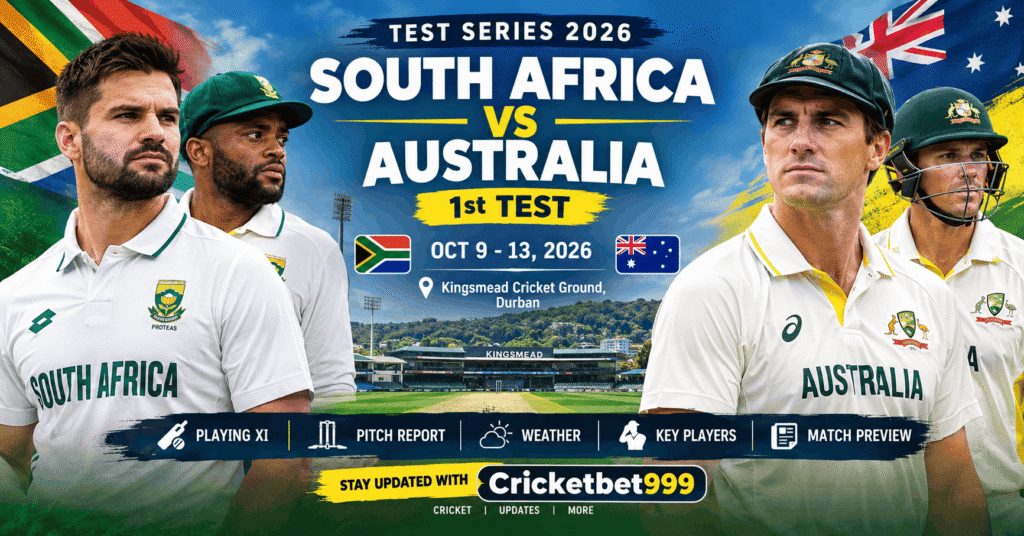 South Africa vs Australia 1st Test 2026: Playing XI, Rabada Update, Pitch Report & Match Preview